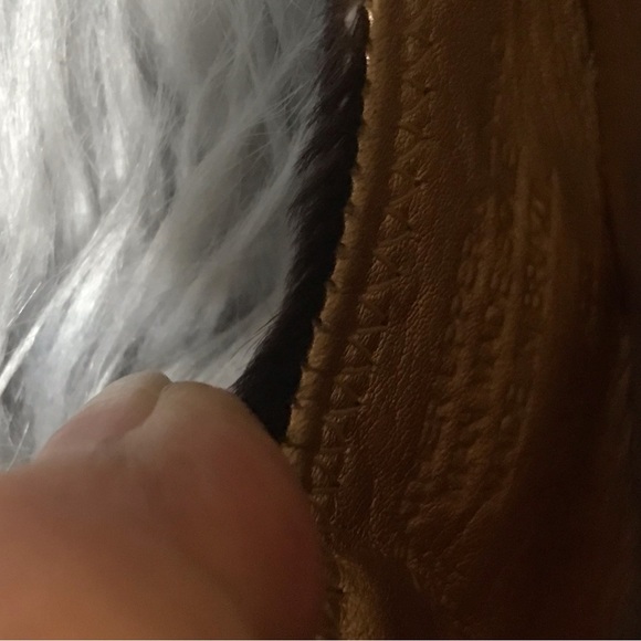 Tory Burch flat real fur size 8 - Picture 14 of 16